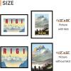 imageupsimples 5x7 Picture Frame Display Pictures 4x6 with Mat or 5 x 7 Without Wall Hanging Photo Frames Blue 1 PackBlack