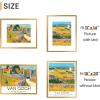 imageupsimples 5x7 Picture Frame Display Pictures 4x6 with Mat or 5 x 7 Without Wall Hanging Photo Frames Blue 1 PackBronze