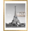 imageupsimples 5x7 Picture Frame Display Pictures 4x6 with Mat or 5 x 7 Without Wall Hanging Photo Frames Blue 1 PackBronze