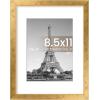imageupsimples 5x7 Picture Frame Display Pictures 4x6 with Mat or 5 x 7 Without Wall Hanging Photo Frames Blue 1 PackBronze
