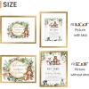 imageupsimples 5x7 Picture Frame Display Pictures 4x6 with Mat or 5 x 7 Without Wall Hanging Photo Frames Blue 1 PackBronze