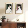 imageupsimples 5x7 Picture Frame Display Pictures 4x6 with Mat or 5 x 7 Without Wall Hanging Photo Frames Blue 1 PackBronze
