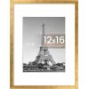 imageupsimples 5x7 Picture Frame Display Pictures 4x6 with Mat or 5 x 7 Without Wall Hanging Photo Frames Blue 1 PackBronze