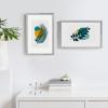 imageupsimples 5x7 Picture Frame Display Pictures 4x6 with Mat or 5 x 7 Without Wall Hanging Photo Frames Blue 1 PackGray