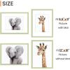 imageupsimples 5x7 Picture Frame Display Pictures 4x6 with Mat or 5 x 7 Without Wall Hanging Photo Frames Blue 1 PackGreen