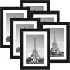 imageupsimples 5x7 Picture Frame Thin Black 6 Pack