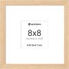 imageupsimples 9x12 Frame Natural Solid Wooden Picture Frames Display 6x8 with Mat or 9 x 12 Without Mat Wall or Tabletop 1 Pack NaturalNatural