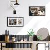 imageupsimples 11x14 Collage Picture Frame Display Pictures 5 4x6 with Mat or 11x14 Without Mat Wall Hanging 5 4x6 Picture Frame Collage Wall Decor Black 1 PackBlack