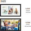 imageupsimples 11x14 Collage Picture Frame Display Pictures 5 4x6 with Mat or 11x14 Without Mat Wall Hanging 5 4x6 Picture Frame Collage Wall Decor Black 1 PackBlack