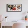 imageupsimples 11x14 Collage Picture Frame Display Pictures 5 4x6 with Mat or 11x14 Without Mat Wall Hanging 5 4x6 Picture Frame Collage Wall Decor Black 1 PackBlack