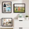 imageupsimples 11x14 Collage Picture Frame Display Pictures 5 4x6 with Mat or 11x14 Without Mat Wall Hanging 5 4x6 Picture Frame Collage Wall Decor Black 1 PackBlack