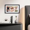 imageupsimples 11x14 Collage Picture Frame Display Pictures 5 4x6 with Mat or 11x14 Without Mat Wall Hanging 5 4x6 Picture Frame Collage Wall Decor Black 1 PackBlack