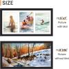 imageupsimples 11x14 Collage Picture Frame Display Pictures 5 4x6 with Mat or 11x14 Without Mat Wall Hanging 5 4x6 Picture Frame Collage Wall Decor Black 1 PackBlack