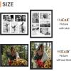 imageupsimples 11x14 Collage Picture Frame Display Pictures 5 4x6 with Mat or 11x14 Without Mat Wall Hanging 5 4x6 Picture Frame Collage Wall Decor Black 1 PackBlack