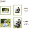 imageupsimples 85 By 11 Picture Frame Display Pictures 6x8 with Mat or 85 x 11 Without Wall Hanging Photo Frames Red 1 PackGreen