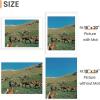 imageupsimples 85 By 11 Picture Frame Display Pictures 6x8 with Mat or 85 x 11 Without Wall Hanging Photo Frames Red 1 PackWhite