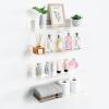 imageupsimples 6 Pack 6 x 4 Acrylic Small Shelves Floating Shelves for Wall Display Shelf Organizer for Plants Speaker Radio Toys Clear4