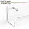 imageupsimples 4 Pack Vinyl Record Wall Mount Shelves 12quot Vinyl Holder for Album Record Storage ampamp Display Clear Acrylic Floating Shelves for Wall Decor Kids Bookshelf Magazine Rack Picture Ledge6