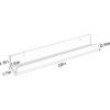 imageupsimples 4 Pack Vinyl Record Wall Mount Shelves 12quot Vinyl Holder for Album Record Storage ampamp Display Clear Acrylic Floating Shelves for Wall Decor Kids Bookshelf Magazine Rack Picture Ledge4