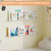 imageupsimples 6 Pack 6 x 4 Acrylic Small Shelves Floating Shelves for Wall Display Shelf Organizer for Plants Speaker Radio Toys Clear2