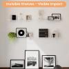 imageupsimples 6 Pack 6 x 4 Acrylic Small Shelves Floating Shelves for Wall Display Shelf Organizer for Plants Speaker Radio Toys Clear2