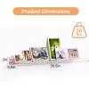 imageupsimples 6 Pack 6 x 4 Acrylic Small Shelves Floating Shelves for Wall Display Shelf Organizer for Plants Speaker Radio Toys Clear2