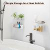 imageupsimples 6 Pack 6 x 4 Acrylic Small Shelves Floating Shelves for Wall Display Shelf Organizer for Plants Speaker Radio Toys Clear4