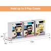 imageupsimples Acrylic Shelves for Wall Decor 15quot Display Shelf Perfume Organizer for Bathroom Bedroom Living Room Floating Bookshelves for Kids Pink 4 PackClear