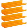 imageupsimples Acrylic Shelves for Wall Decor 15quot Display Shelf Perfume Organizer for Bathroom Bedroom Living Room Floating Bookshelves for Kids Pink 4 PackOrange