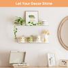 imageupsimples Acrylic Shelves for Wall Decor 15quot Display Shelf Perfume Organizer for Bathroom Bedroom Living Room Floating Bookshelves for Kids Pink 4 PackClear
