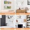 imageupsimples Acrylic Shelves for Wall Decor 15quot Display Shelf Perfume Organizer for Bathroom Bedroom Living Room Floating Bookshelves for Kids Pink 4 PackWhite