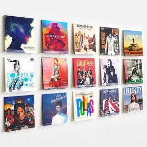 imageupsimples 4 Pack Vinyl Record Wall Mount Shelves 12quot Vinyl Holder for Album Record Storage ampamp Display Clear Acrylic Floating Shelves for Wall Decor Kids Bookshelf Magazine Rack Picture Ledge15