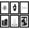 imageupsimples 11x14 Picture Frame Lightweight Thin Frame for Prints Display 8x10 with Mat or 11x14 Without Easy Wall Hanging Black 2 Pack6