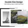 imageupsimples 11x14 Picture Frame Lightweight Thin Frame for Prints Display 8x10 with Mat or 11x14 Without Easy Wall Hanging Black 2 Pack2