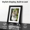 imageupsimples 11x14 Picture Frame Lightweight Thin Frame for Prints Display 8x10 with Mat or 11x14 Without Easy Wall Hanging Black 2 Pack6