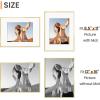 imageupsimples Aluminum 11x14 Picture Frame Black Display Photo 8x10 with Mat or 11 x 14 without Mat Wall Hanging Metal Poster Frame with Acrylic Cover 1 PackChampagne Gold