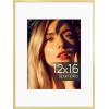 imageupsimples Aluminum 11x14 Picture Frame Black Display Photo 8x10 with Mat or 11 x 14 without Mat Wall Hanging Metal Poster Frame with Acrylic Cover 1 PackChampagne Gold