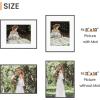 imageupsimples Aluminum 11x14 Picture Frame Black Display Photo 8x10 with Mat or 11 x 14 without Mat Wall Hanging Metal Poster Frame with Acrylic Cover 1 PackClassic Black