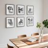 imageupsimples Aluminum 11x14 Picture Frame Black Display Photo 8x10 with Mat or 11 x 14 without Mat Wall Hanging Metal Poster Frame with Acrylic Cover 1 PackClassic Black