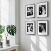 imageupsimples Aluminum 11x14 Picture Frame Black Display Photo 8x10 with Mat or 11 x 14 without Mat Wall Hanging Metal Poster Frame with Acrylic Cover 1 PackClassic Black