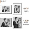 imageupsimples Aluminum 11x14 Picture Frame Black Display Photo 8x10 with Mat or 11 x 14 without Mat Wall Hanging Metal Poster Frame with Acrylic Cover 1 PackClassic Black