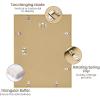 imageupsimples Aluminum 11x14 Picture Frame Black Display Photo 8x10 with Mat or 11 x 14 without Mat Wall Hanging Metal Poster Frame with Acrylic Cover 1 PackChampagne Gold