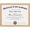 imageupsimples Certificate Frame with Clear Plexiglass 85 by 11 Picture Diploma Document Degree Frame for Wall and Tabletop Black 8 PackNatural