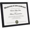 imageupsimples Certificate Frame with Clear Plexiglass 85 by 11 Picture Diploma Document Degree Frame for Wall and Tabletop Black 8 PackBlack