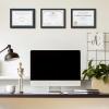 imageupsimples Certificate Frame with Clear Plexiglass 85 by 11 Picture Diploma Document Degree Frame for Wall and Tabletop Black 8 PackBlack