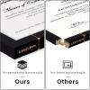 imageupsimples Certificate Frame with Clear Plexiglass 85 by 11 Picture Diploma Document Degree Frame for Wall and Tabletop Black 8 PackBlack