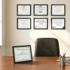 imageupsimples Certificate Frame with Clear Plexiglass 85 by 11 Picture Diploma Document Degree Frame for Wall and Tabletop Black 8 PackBlack