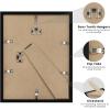 imageupsimples Certificate Frame with Clear Plexiglass 85 by 11 Picture Diploma Document Degree Frame for Wall and Tabletop Black 8 PackBlack