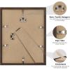 imageupsimples Certificate Frame with Clear Plexiglass 85 by 11 Picture Diploma Document Degree Frame for Wall and Tabletop Black 8 PackBrown