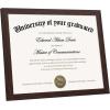 imageupsimples Certificate Frame with Clear Plexiglass 85 by 11 Picture Diploma Document Degree Frame for Wall and Tabletop Black 8 PackBrown